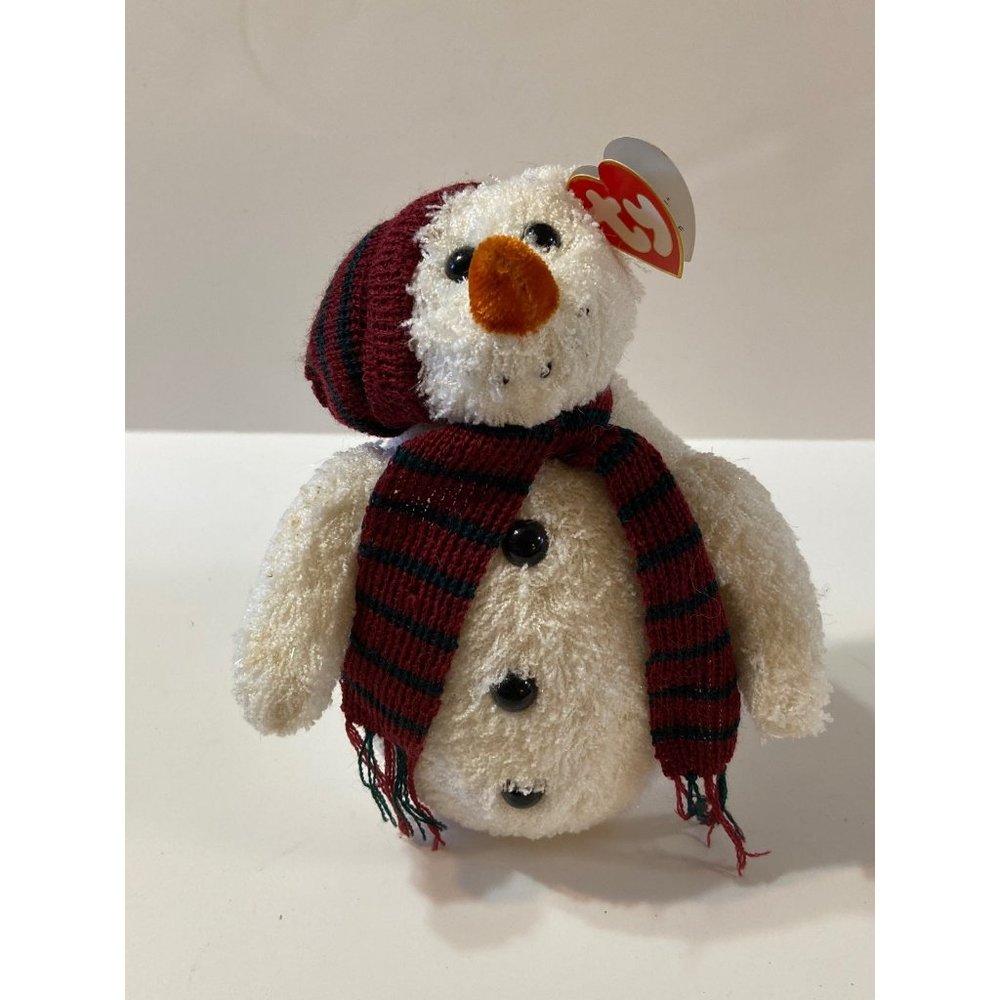 Ty Attoc Treasures Chilling the Snowman Brand New Old Stock 2002 Vintage
